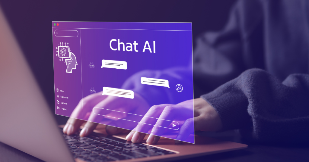 graphic that says chat ai 